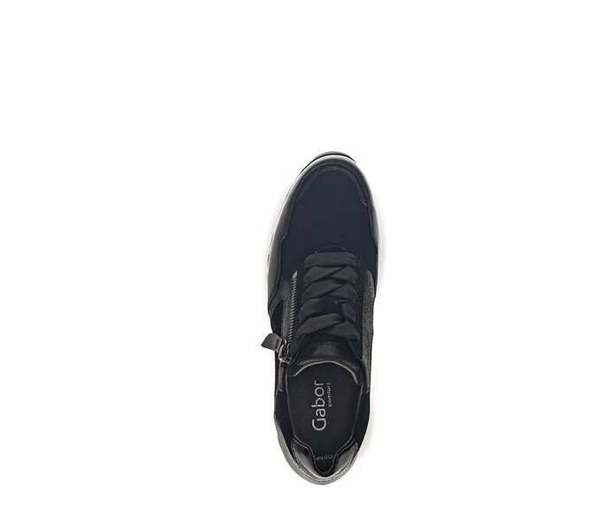Gabor Sneaker Low Schwarz - Rauleder