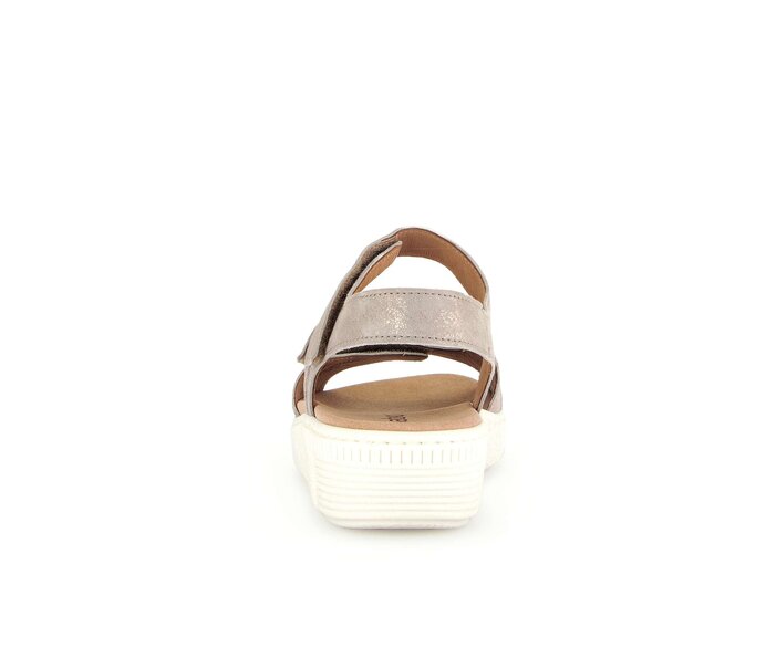 Gabor Plateau Sandale Beige - Effektleder