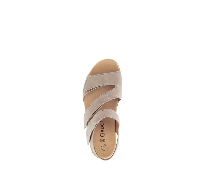 Gabor Plateau Sandale Beige - Effektleder