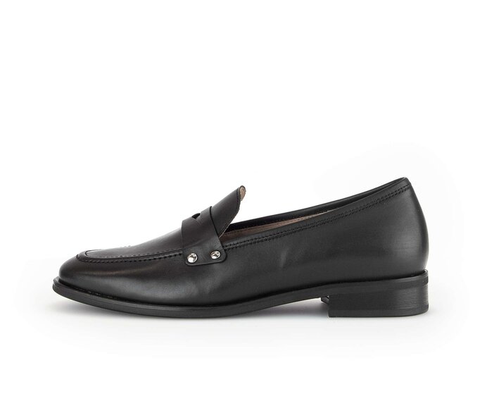 Gabor Slipper Schwarz - Glattleder