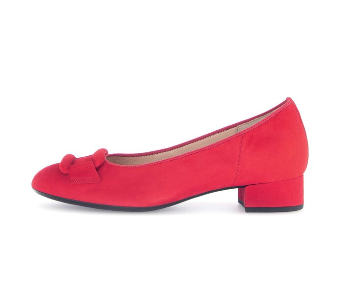 Gabor Eleganter Pumps Rot - Rauleder