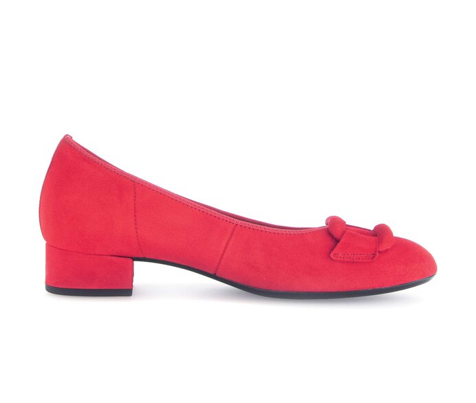 Gabor Eleganter Pumps Rot - Rauleder