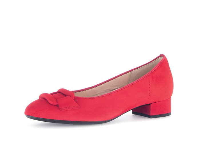 Gabor Eleganter Pumps Rot - Rauleder
