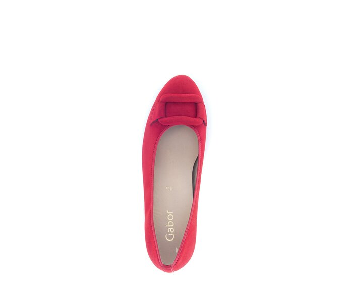 Gabor Eleganter Pumps Rot - Rauleder