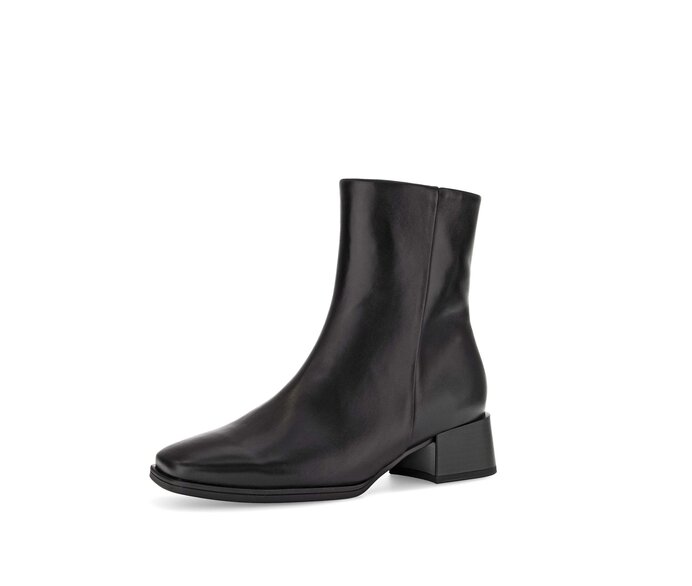 Gabor Elegante Stiefelette Schwarz - Glattleder