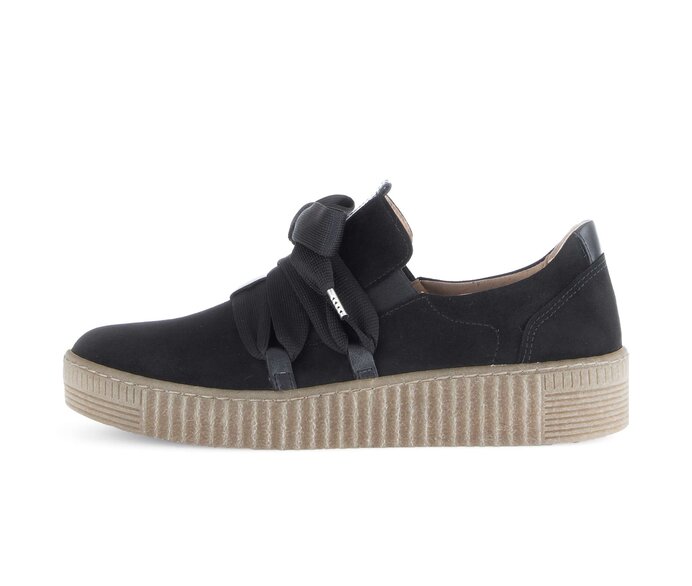 Gabor Sneaker Low Schwarz - Rauleder