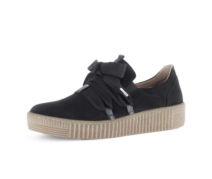 Gabor Sneaker Low Schwarz - Rauleder