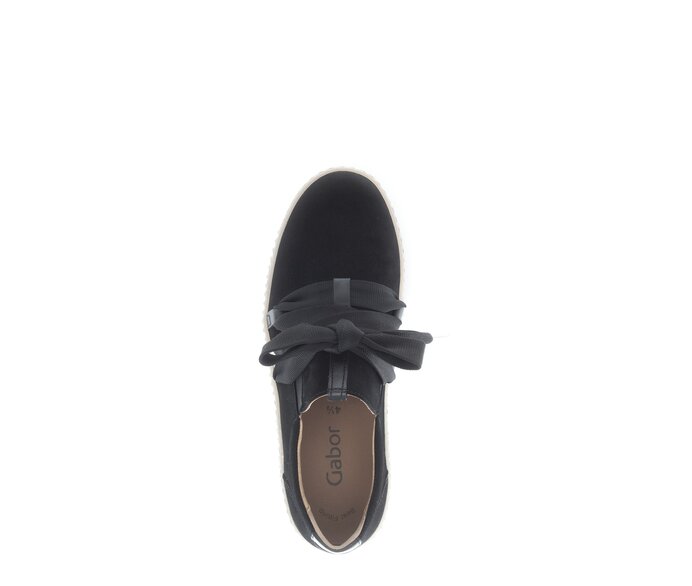 Gabor Sneaker Low Schwarz - Rauleder