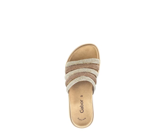 Gabor Pantolette Gold - Lederimitat
