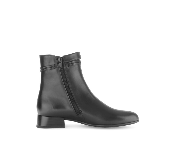 Gabor Elegante Stiefelette Schwarz - Glattleder