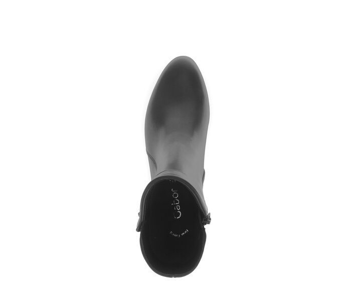 Gabor Elegante Stiefelette Schwarz - Glattleder
