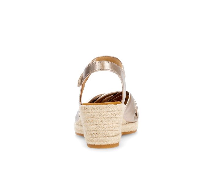 Gabor Keilsandalette Gold - Effektleder