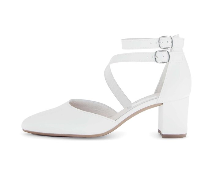 Gabor Spangenpumps Weiß - Glattleder