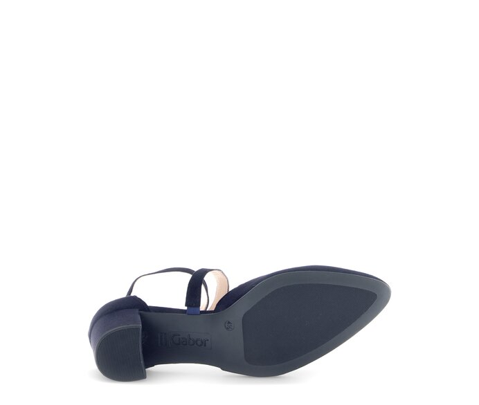Gabor Spangenpumps Blau - Rauleder
