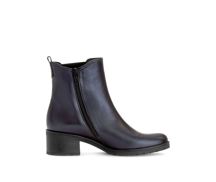 Gabor Sportliche Stiefelette Blau - Glattleder