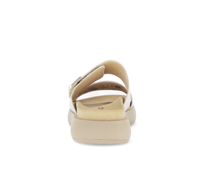 Gabor Pantolette Beige - Materialmix Leder
