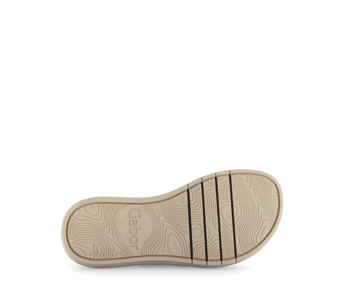 Gabor Pantolette Beige - Materialmix Leder