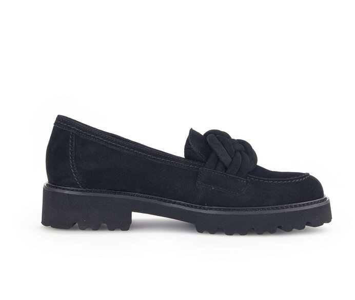 Gabor Loafer Schwarz - Rauleder