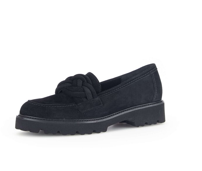 Gabor Loafer Schwarz - Rauleder