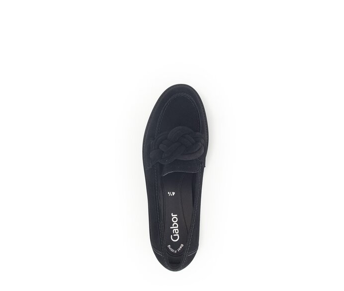 Gabor Loafer Schwarz - Rauleder