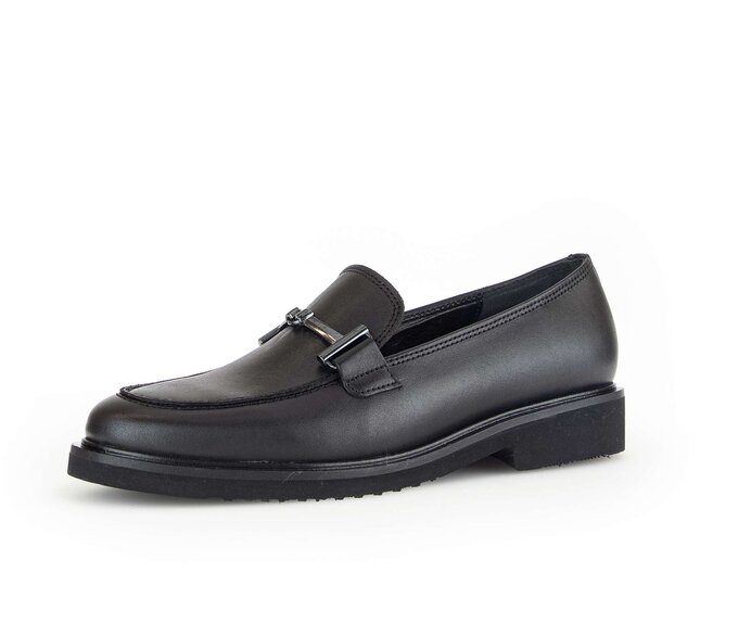 Gabor Slipper Schwarz - Glattleder