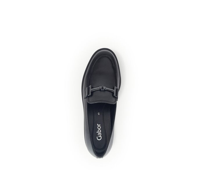 Gabor Slipper Schwarz - Glattleder