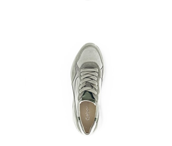 Gabor Sneaker Low Grün - Materialmix Leder