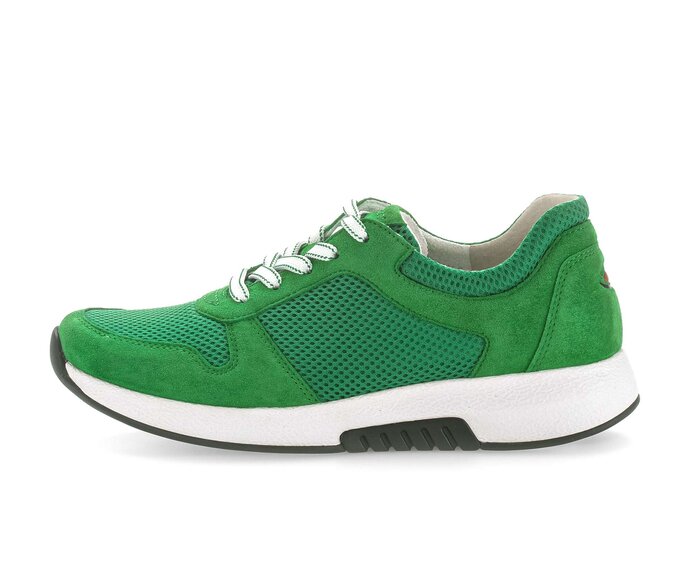 Gabor Sneaker Low Grün - Materialmix Leder