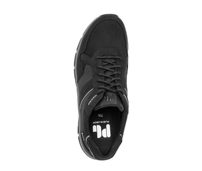 Pius Gabor Sneaker Low Schwarz - Materialmix Leder/Textil