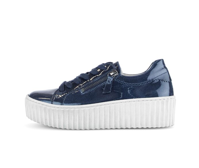 Gabor Sneaker Low Blau - Lackleder