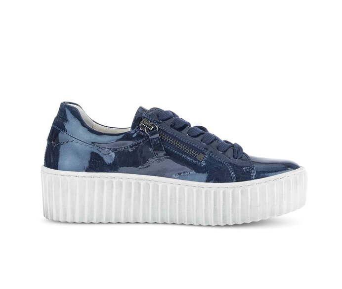 Gabor Sneaker Low Blau - Lackleder