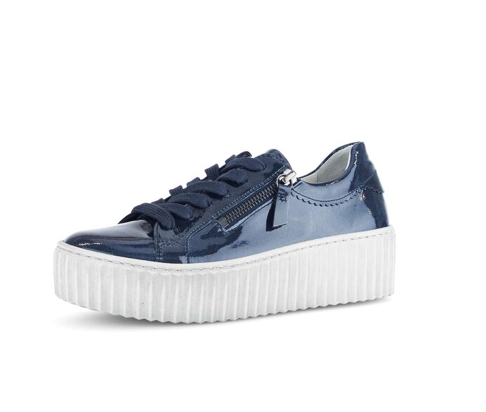 Gabor Sneaker Low Blau - Lackleder
