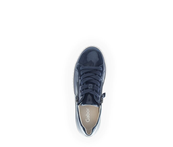 Gabor Sneaker Low Blau - Lackleder