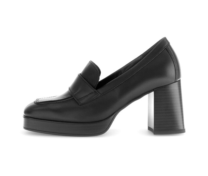 Gabor Hochfrontpumps Schwarz - Glattleder