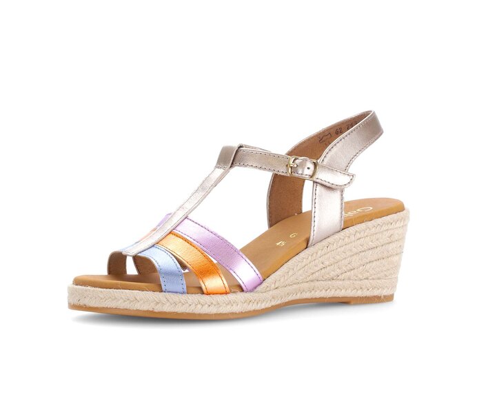 Gabor Keilsandalette Multicolour - Effektleder