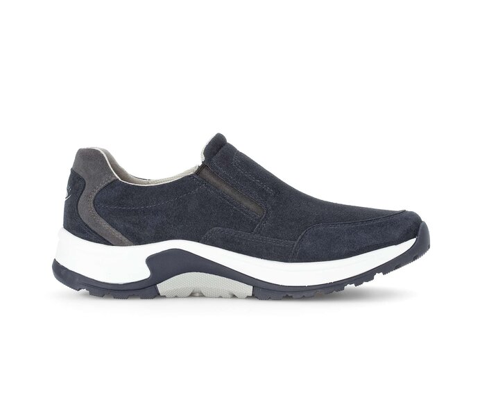Gabor Rollingsoft Sneaker Low Blau - Rauleder
