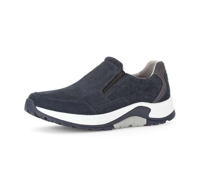 Gabor Rollingsoft Sneaker Low Blau - Rauleder