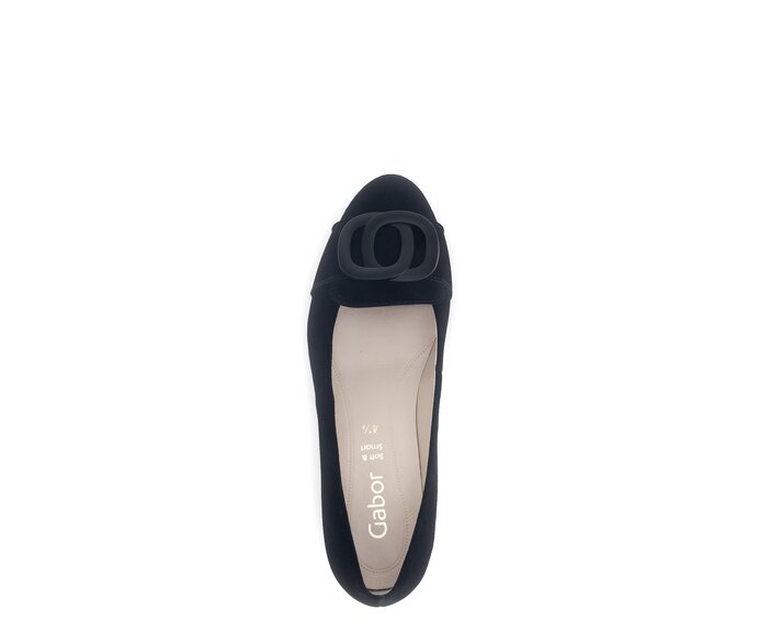 Gabor Eleganter Pumps Schwarz - Rauleder
