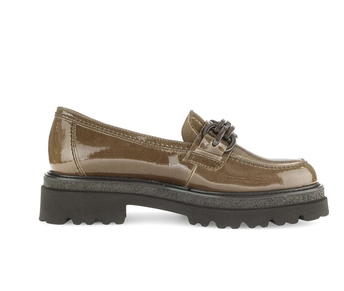 Gabor Loafer Braun - Lackleder