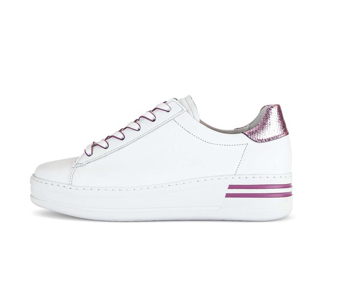 Gabor Sneaker Low Weiß - Materialmix Leder
