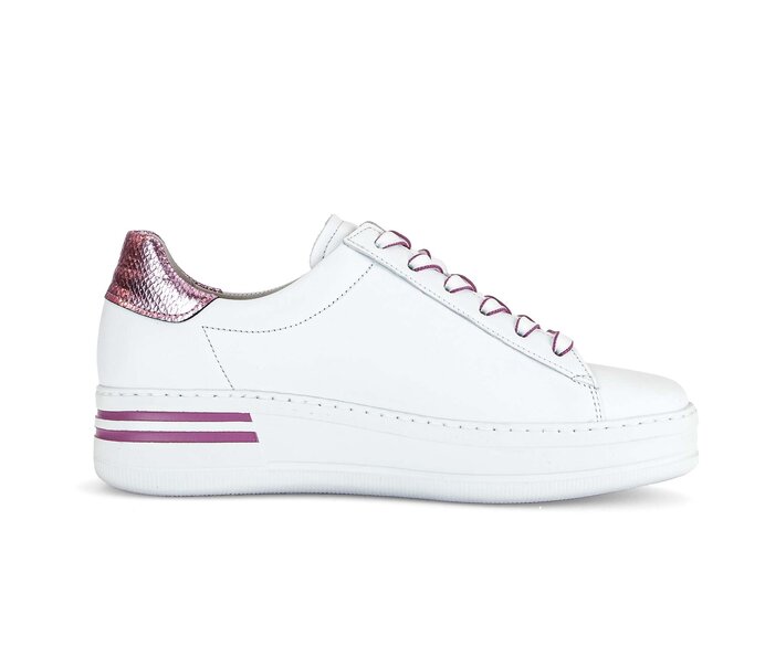 Gabor Sneaker Low Weiß - Materialmix Leder