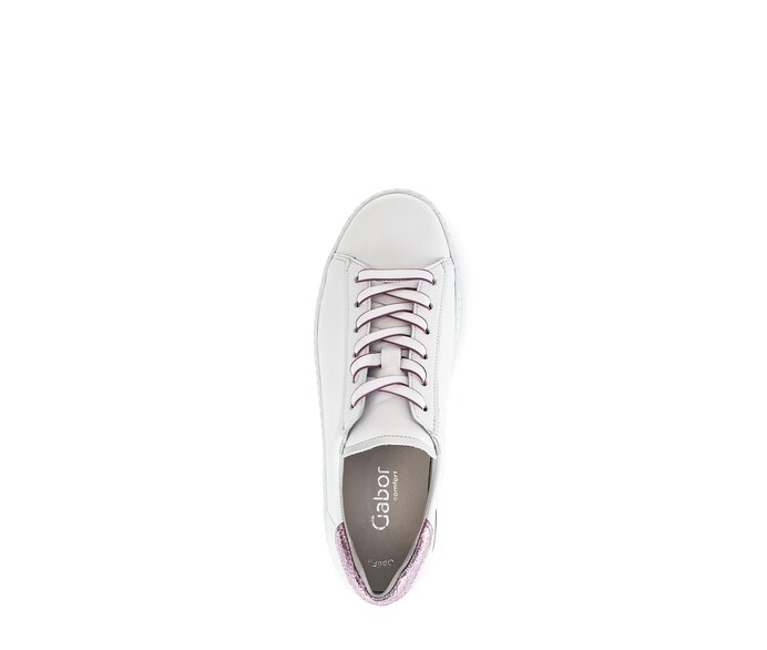 Gabor Sneaker Low Weiß - Materialmix Leder