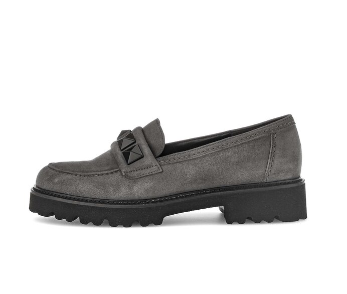 Gabor Loafer Grau - Rauleder