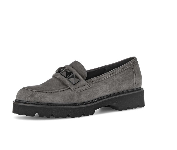 Gabor Loafer Grau - Rauleder