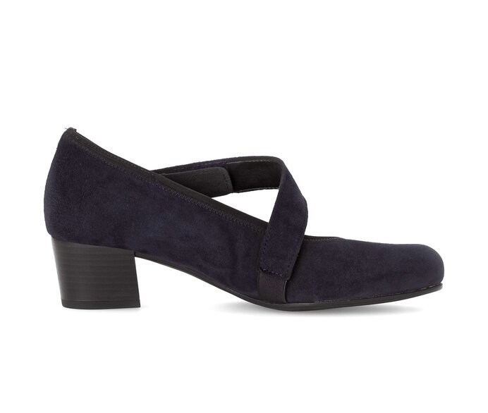 Gabor Spangenpumps Blau - Rauleder