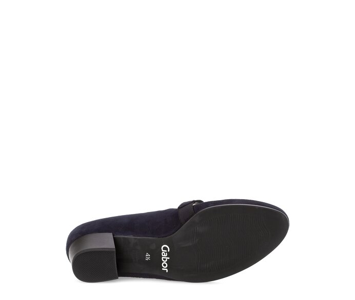 Gabor Spangenpumps Blau - Rauleder