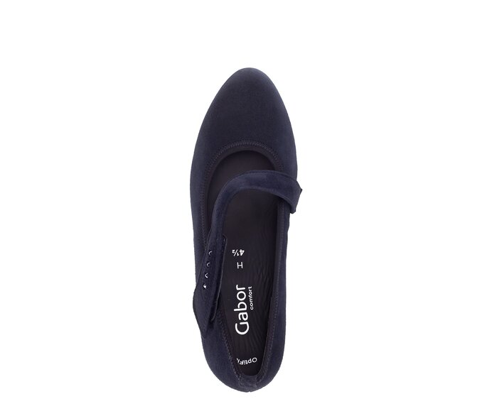 Gabor Spangenpumps Blau - Rauleder