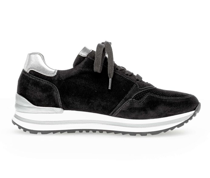 Gabor Sneaker Low Schwarz - Rauleder
