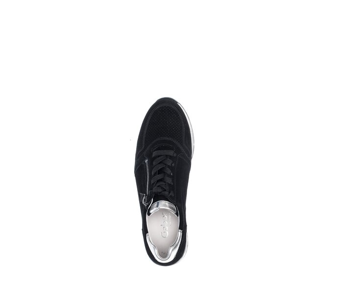 Gabor Sneaker Low Schwarz - Rauleder