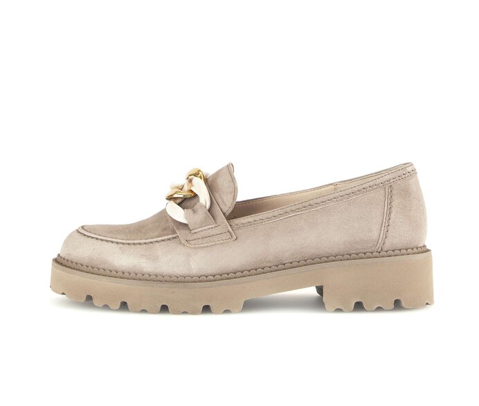 Gabor Loafer Beige - Rauleder